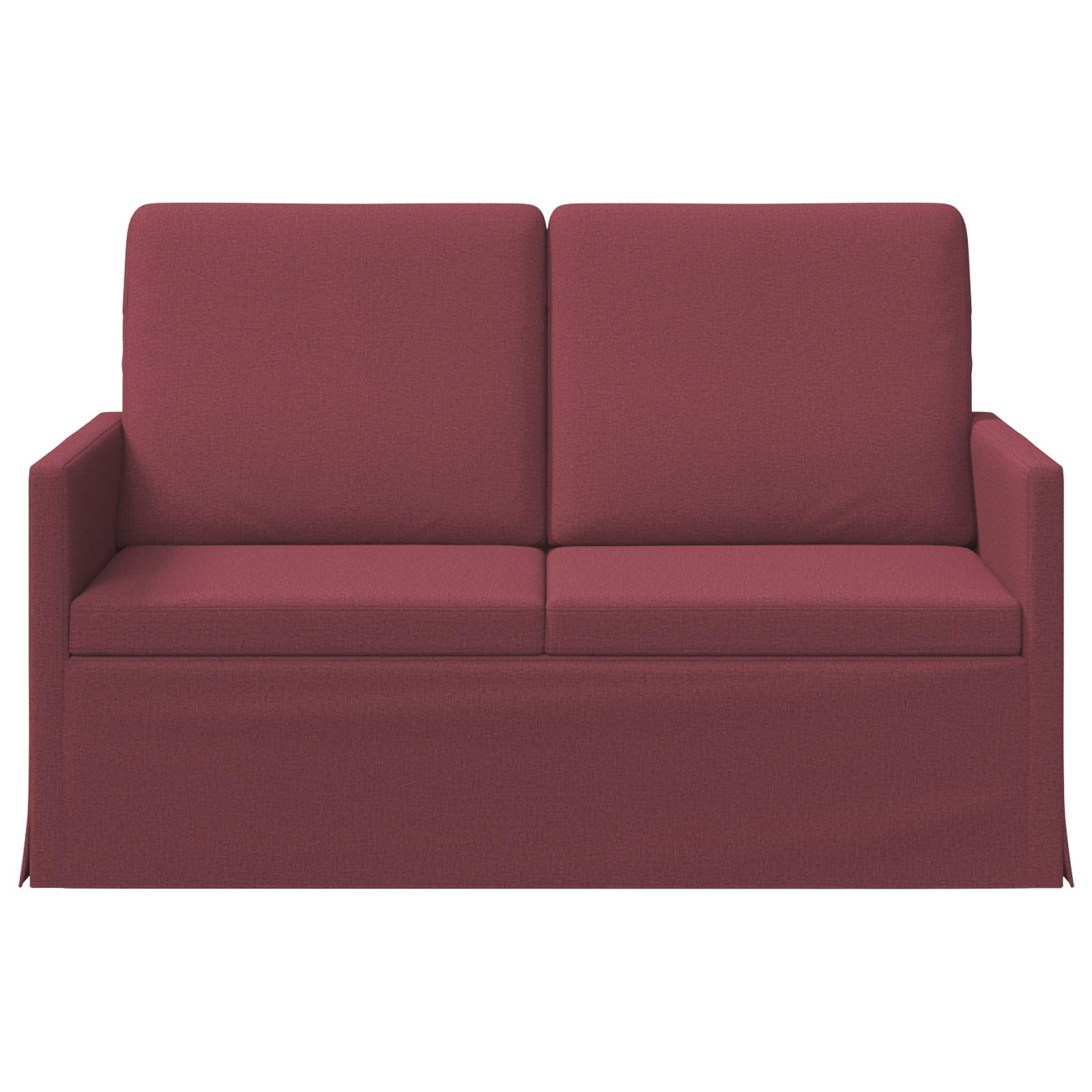 2-zits bank Wijnrood 130 x 81 x 82 cm Stof