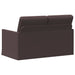 2-zits bank Donkerbruin 130 x 81 x 82 cm Stof