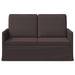 2-zits bank Donkerbruin 130 x 81 x 82 cm Stof