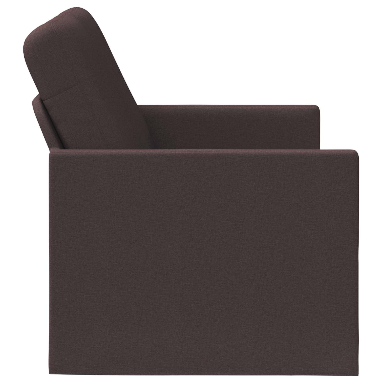 2-zits bank Donkerbruin 130 x 81 x 82 cm Stof