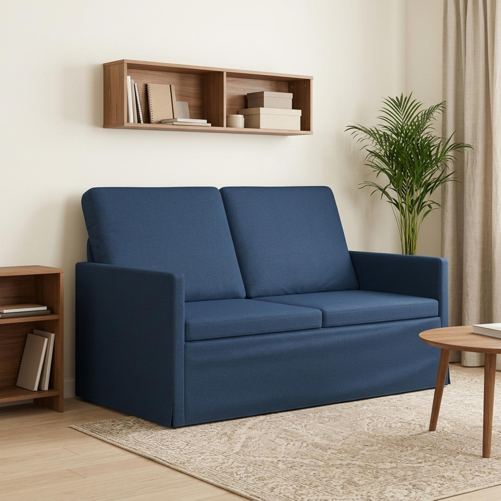 2-zits bank Blauw 130 x 81 x 82 cm Stof