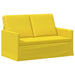 2-zits bank Lichtgeel 130 x 81 x 82 cm Stof