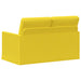 2-zits bank Lichtgeel 130 x 81 x 82 cm Stof