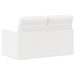 2-zits bank Wit 130 x 81 x 82 cm Stof