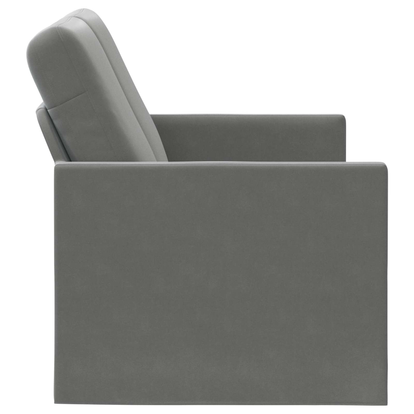 2-zits bank Donkergrijs 130 x 81 x 82 cm fluweel