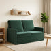 2-zits bank Donkergroen 130 x 81 x 82 cm fluweel