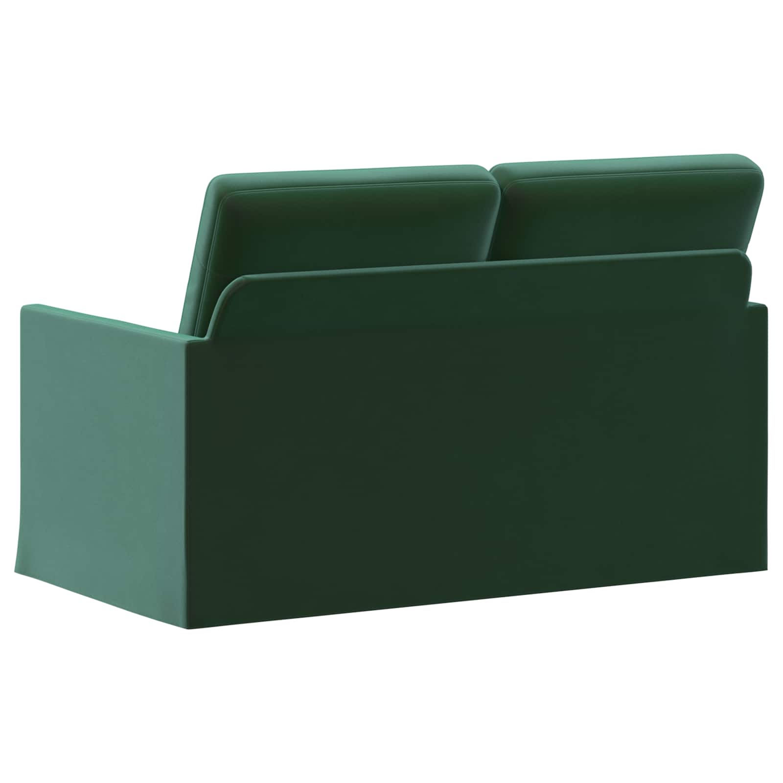 2-zits bank Donkergroen 130 x 81 x 82 cm fluweel