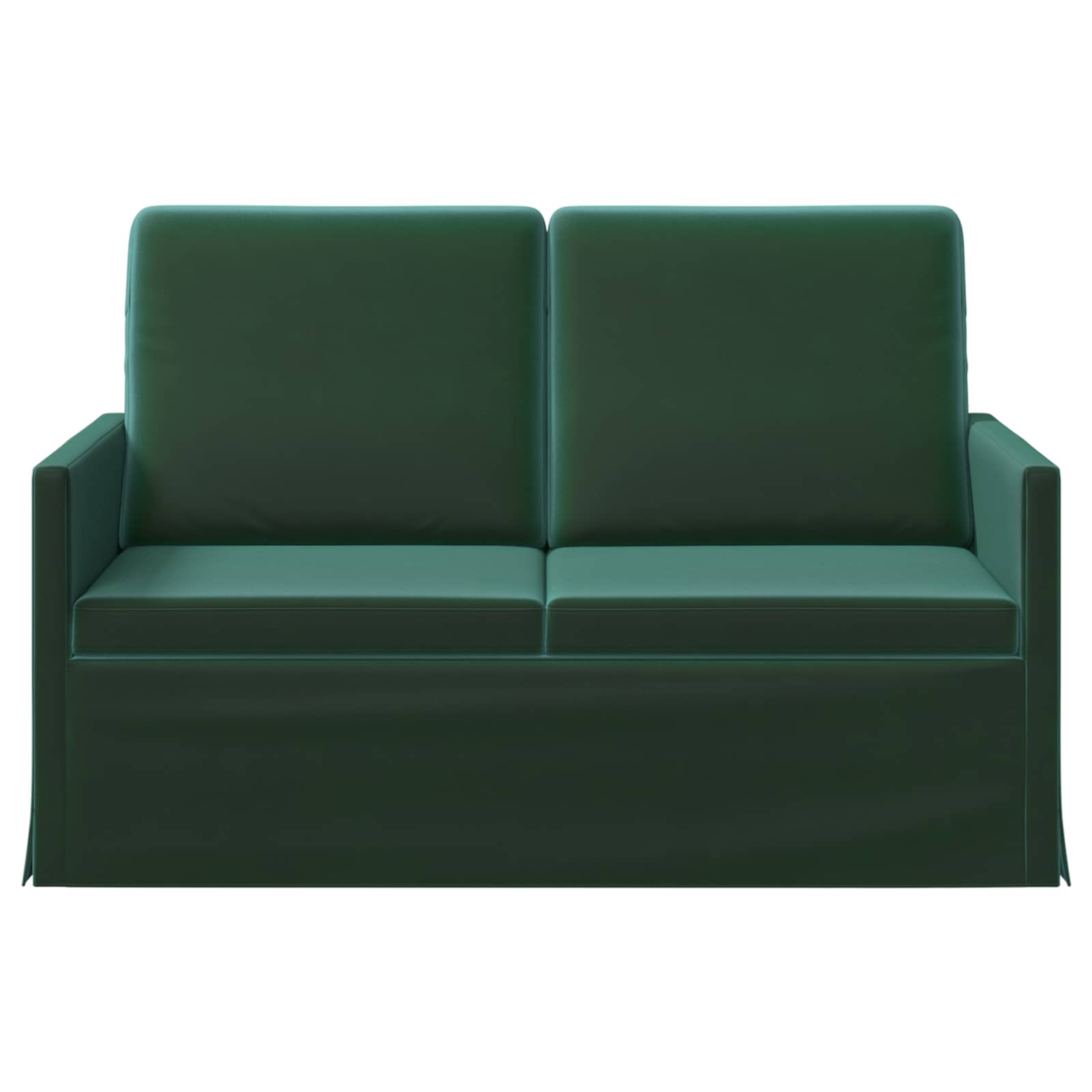 2-zits bank Donkergroen 130 x 81 x 82 cm fluweel