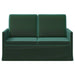 2-zits bank Donkergroen 130 x 81 x 82 cm fluweel