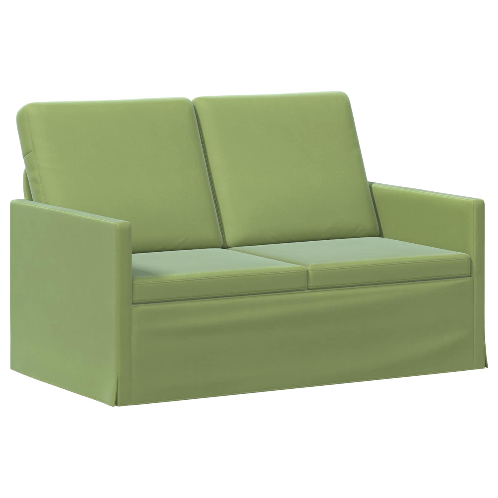 2-zits bank Lichtgroen 130 x 81 x 82 cm fluweel