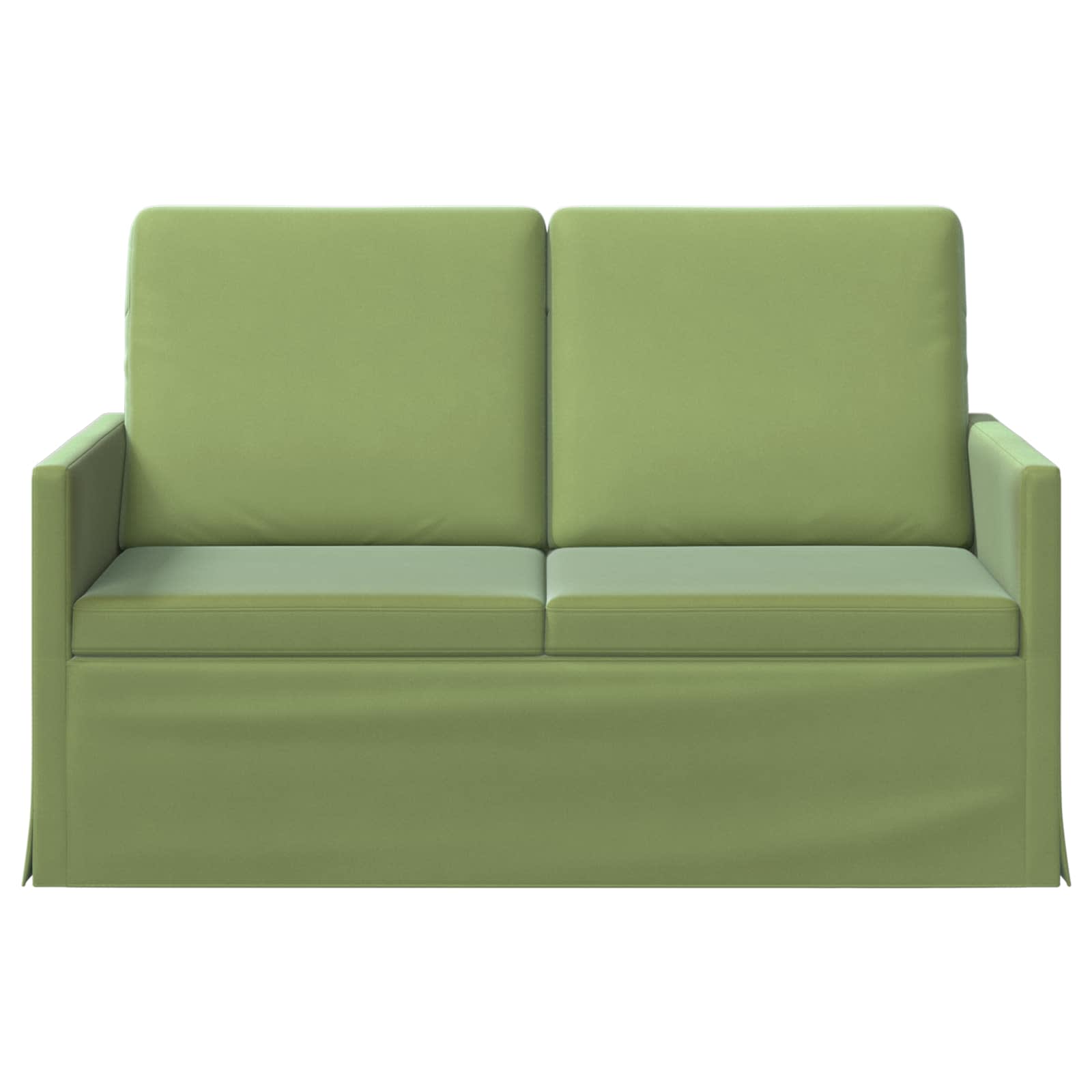 2-zits bank Lichtgroen 130 x 81 x 82 cm fluweel