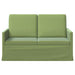 2-zits bank Lichtgroen 130 x 81 x 82 cm fluweel