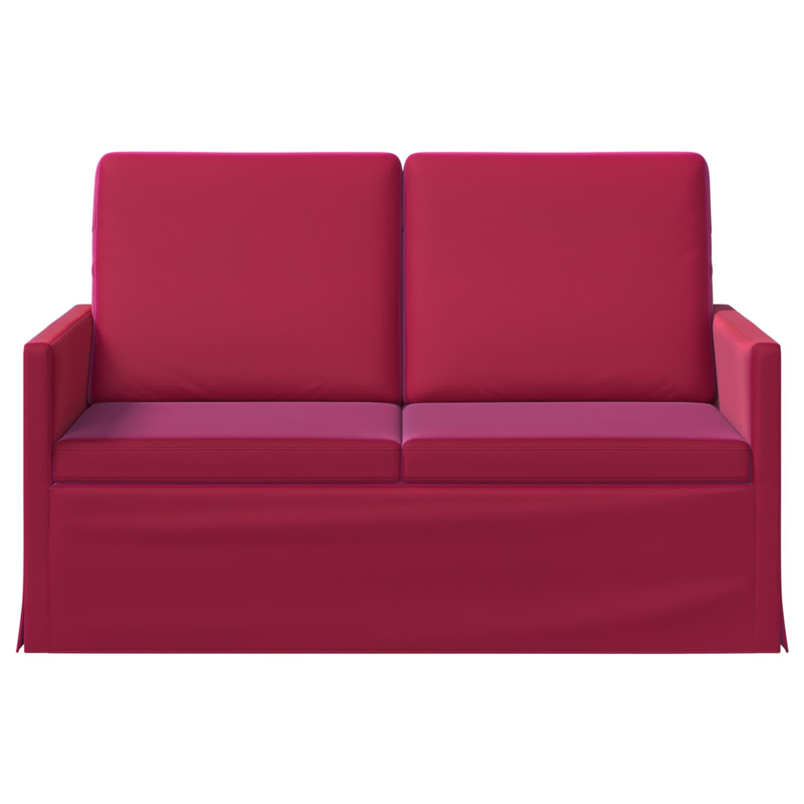 2-zits bank Wijnrood 130 x 81 x 82 cm fluweel