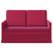 2-zits bank Wijnrood 130 x 81 x 82 cm fluweel