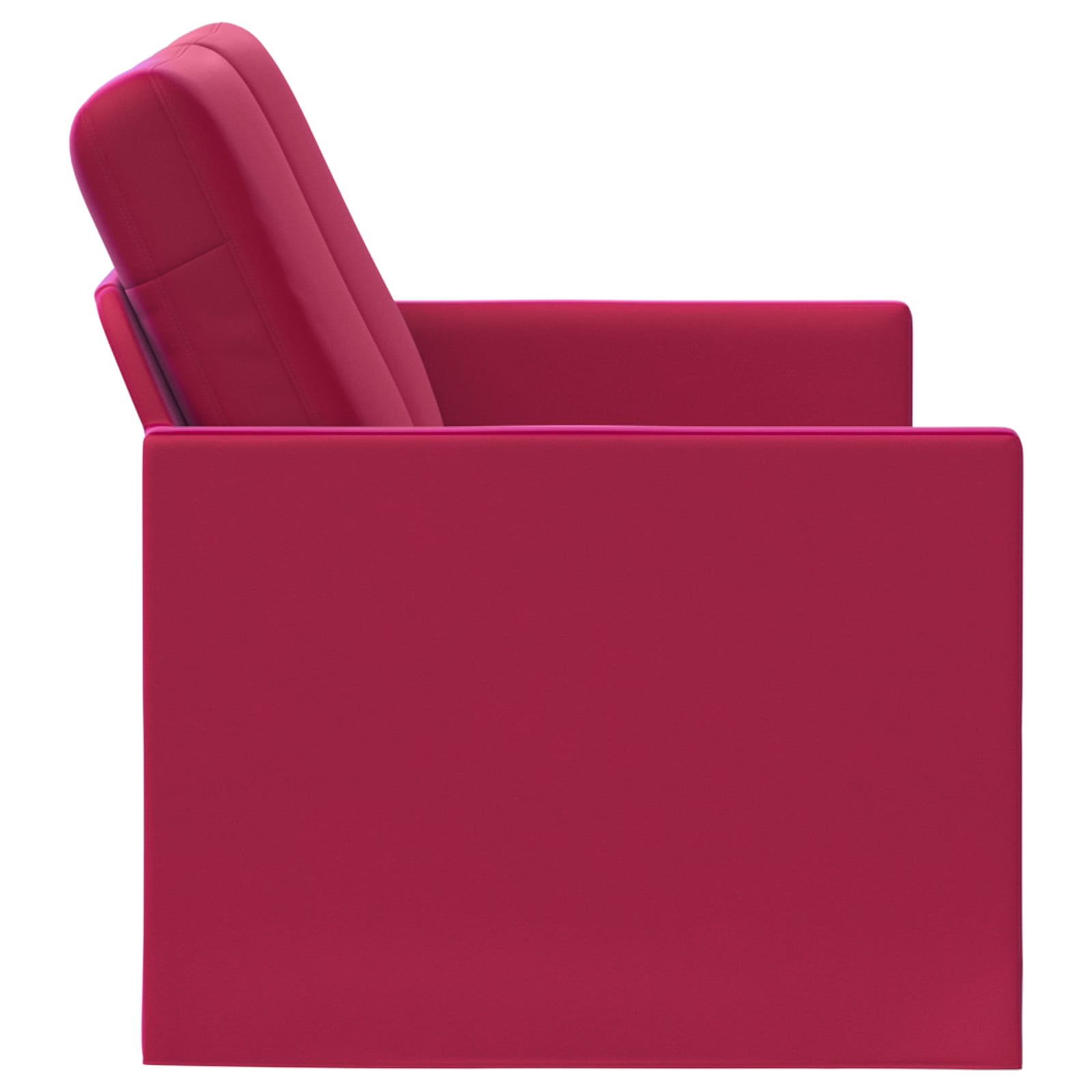 2-zits bank Wijnrood 130 x 81 x 82 cm fluweel
