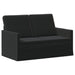 2-zits bank Zwart 130 x 81 x 82 cm fluweel