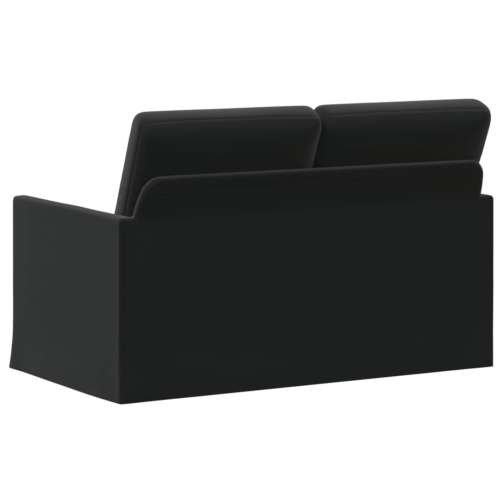 2-zits bank Zwart 130 x 81 x 82 cm fluweel