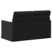 2-zits bank Zwart 130 x 81 x 82 cm fluweel