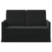 2-zits bank Zwart 130 x 81 x 82 cm fluweel