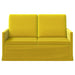 2-zits bank Geel 130 x 81 x 82 cm fluweel