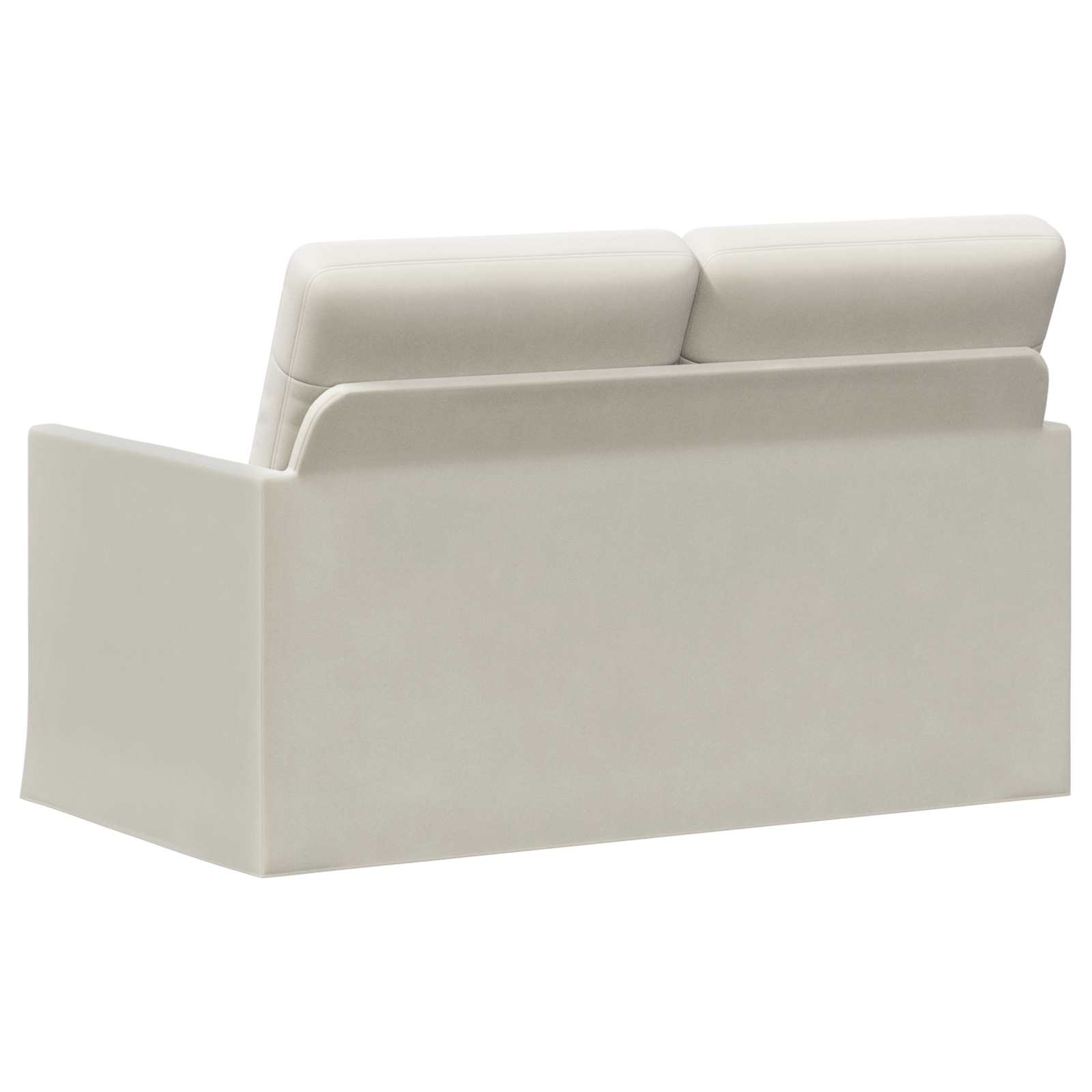 2-zits bank Crèmekleurig 130 x 81 x 82 cm fluweel