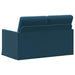 2-zits bank Blauw 130 x 81 x 82 cm fluweel