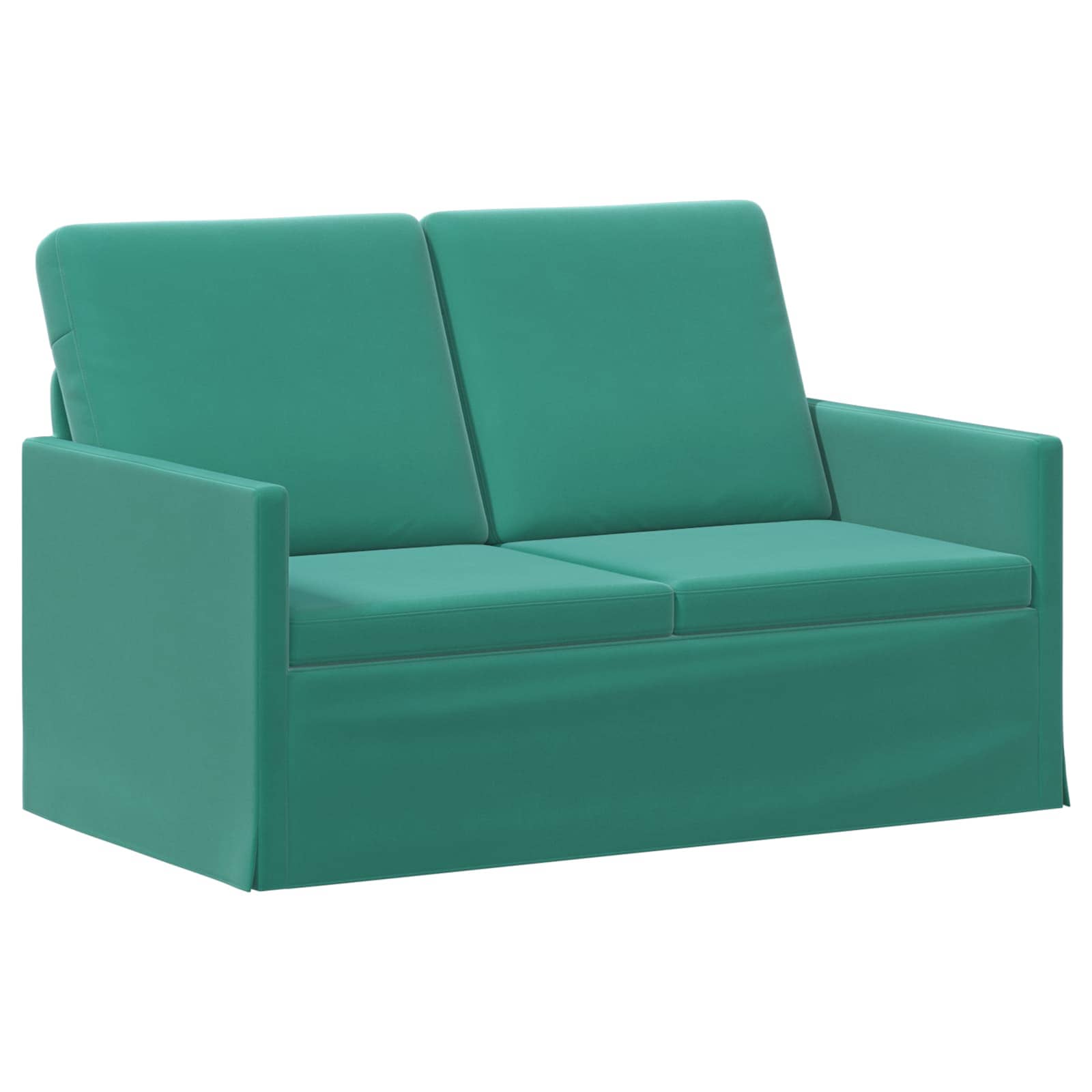 2-zits bank Turquoise 130 x 81 x 82 cm fluweel