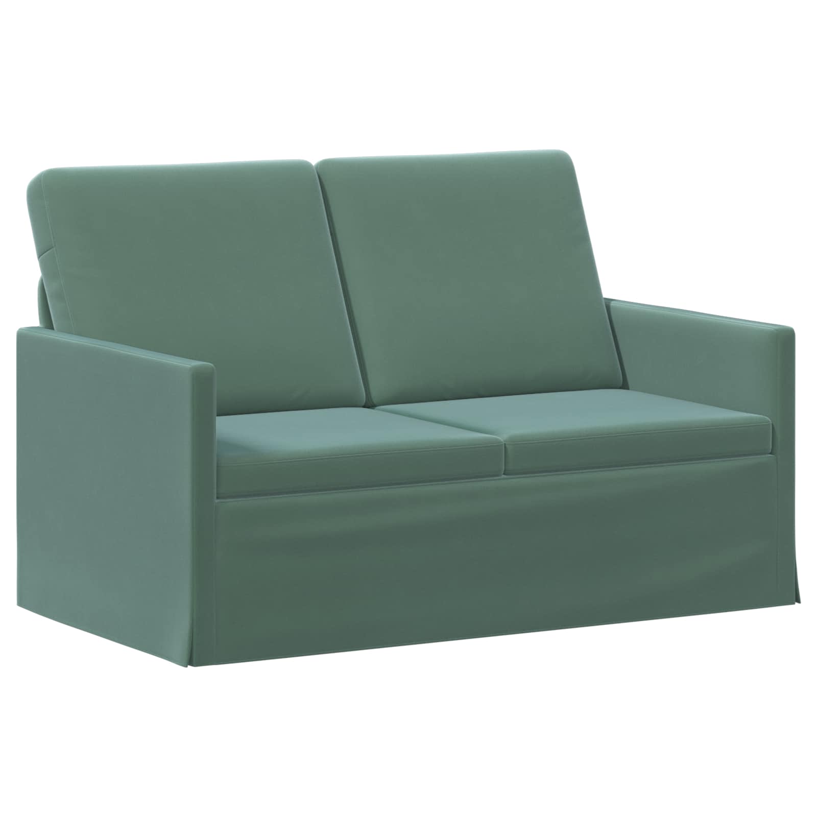 2-zits bank Zeegroen 130 x 81 x 82 cm fluweel