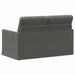 2-zits bank Donkergrijs 130 x 81 x 82 cm Katoen Stof