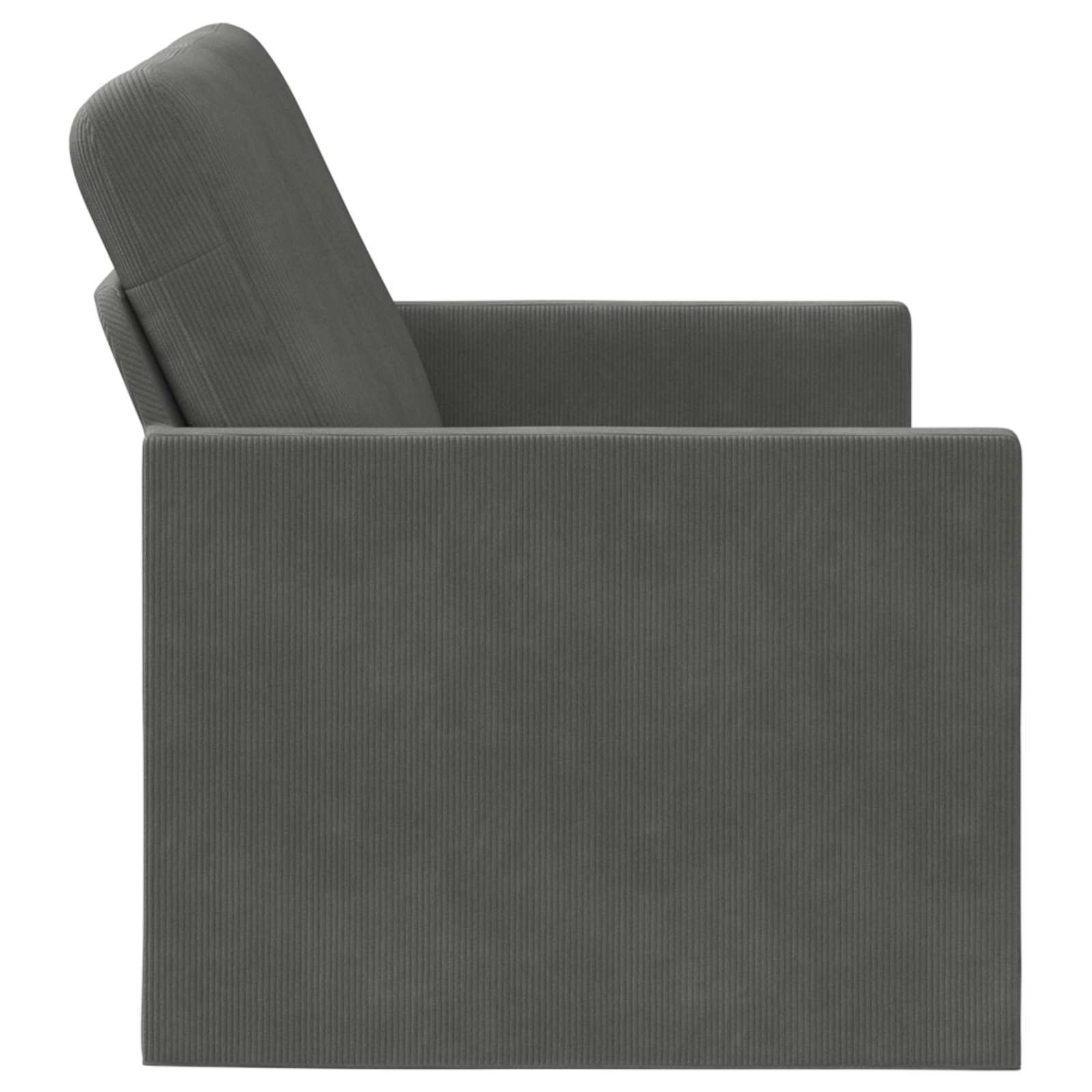 2-zits bank Donkergrijs 130 x 81 x 82 cm Katoen Stof