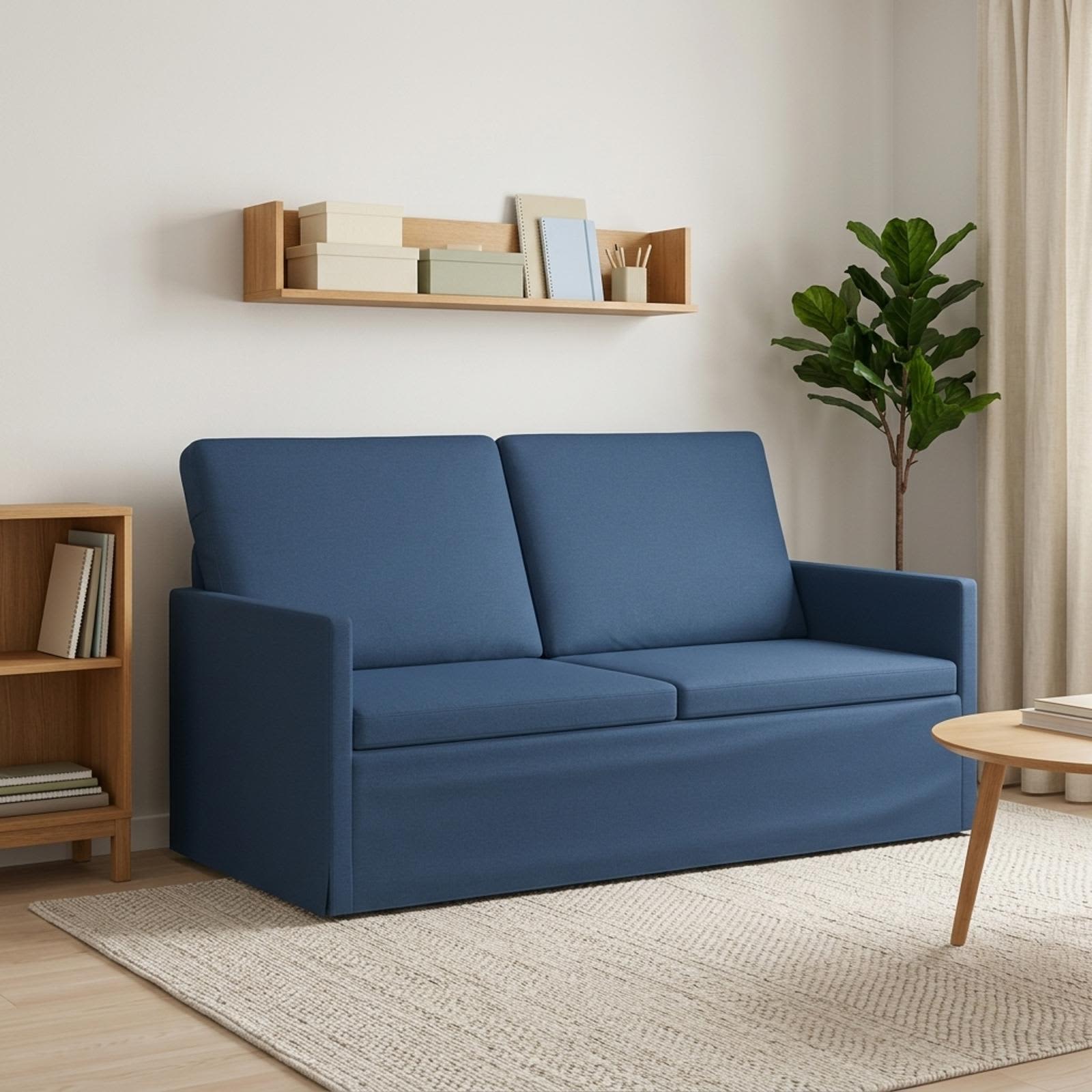 2-zits bank Blauw 150 x 81 x 82 cm Stof