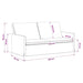 2-zits bank Blauw 150 x 81 x 82 cm Stof