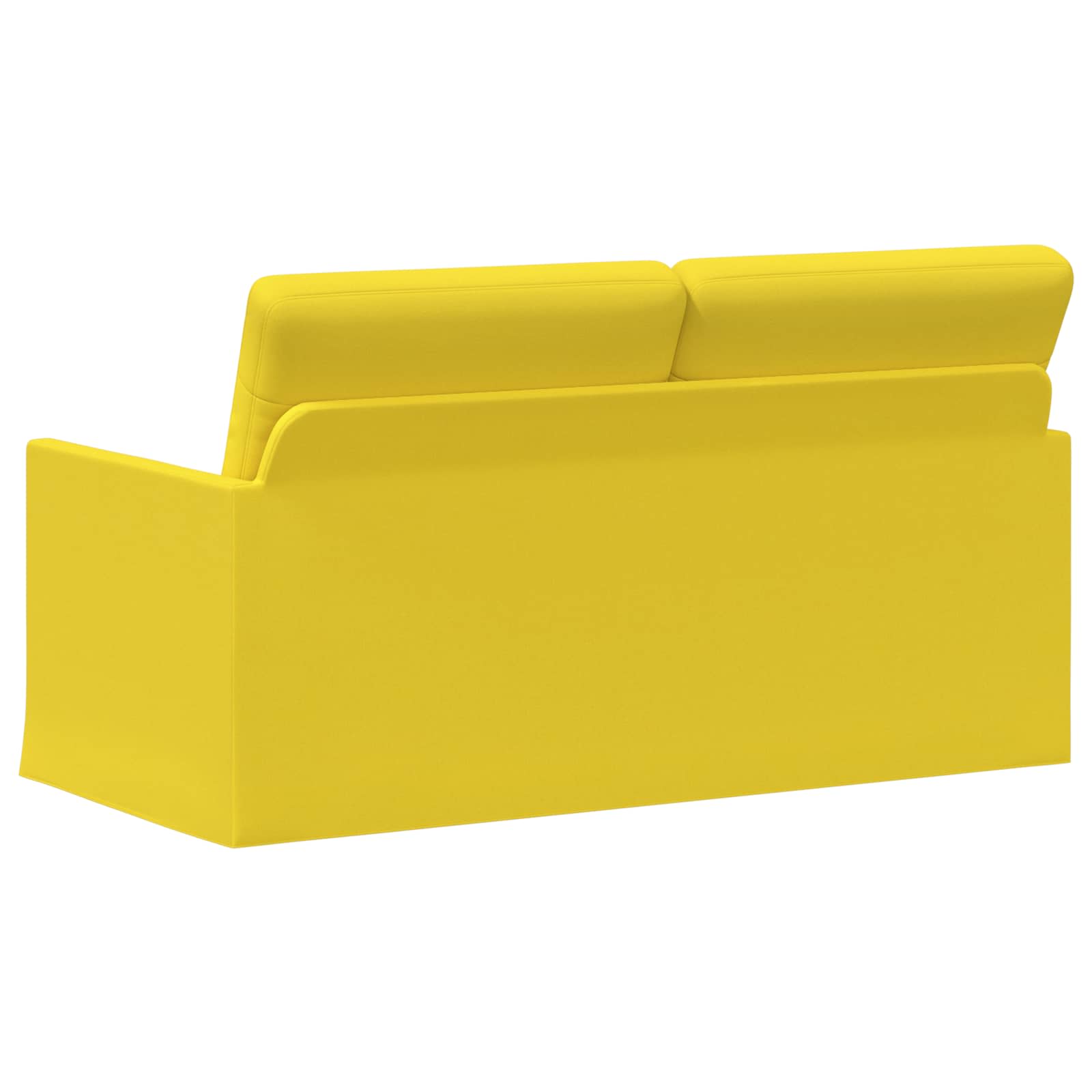 2-zits bank Lichtgeel 150 x 81 x 82 cm Stof