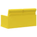 2-zits bank Lichtgeel 150 x 81 x 82 cm Stof