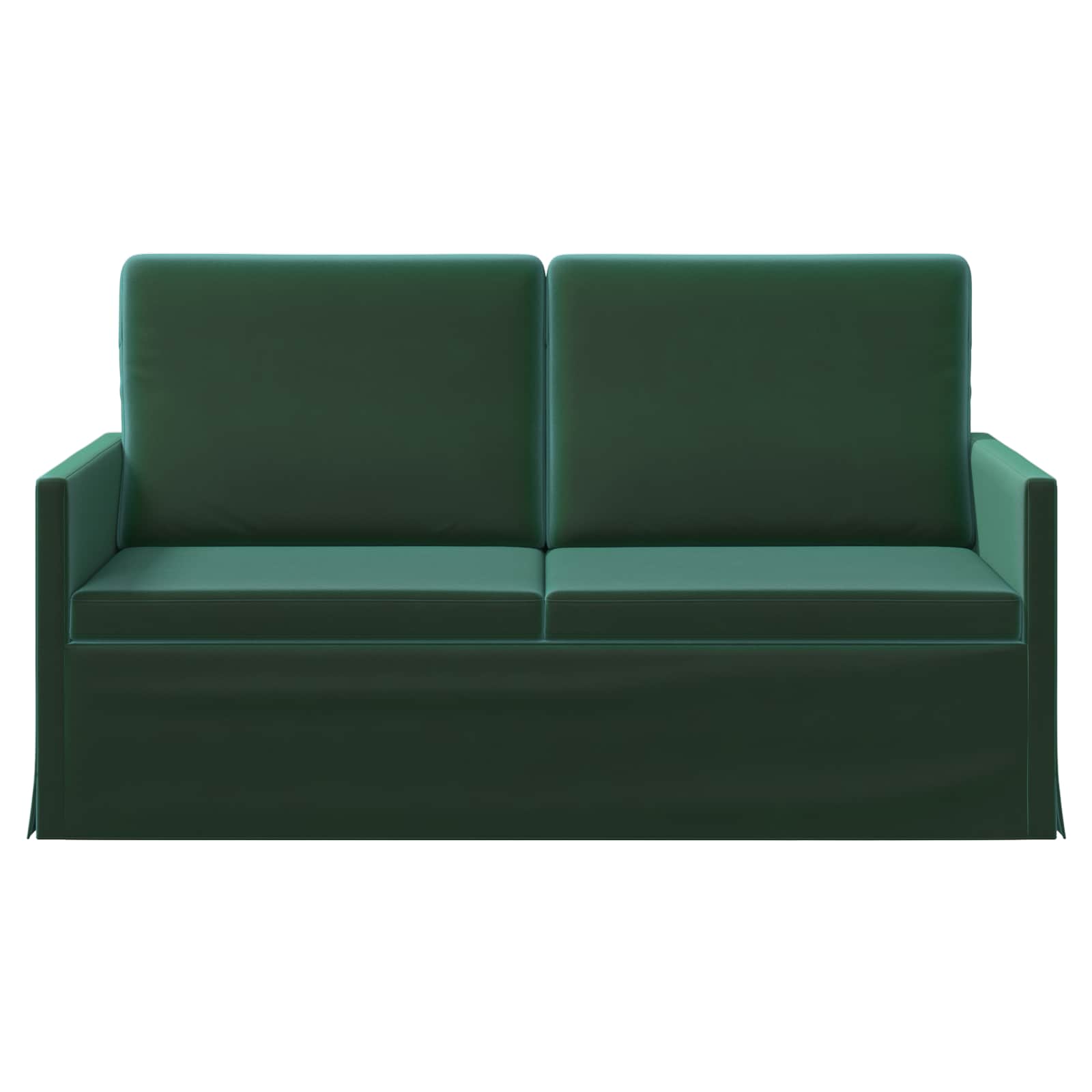 2-zits bank Donkergroen 150 x 81 x 82 cm fluweel