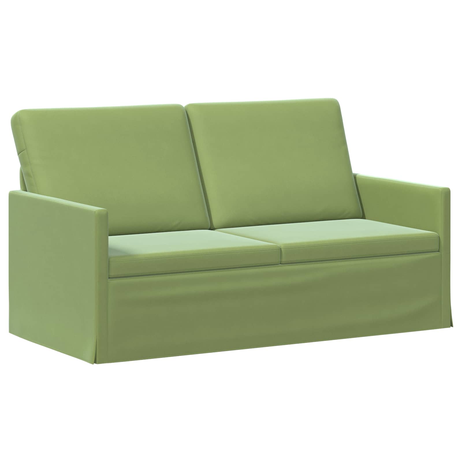 2-zits bank Lichtgroen 150 x 81 x 82 cm fluweel