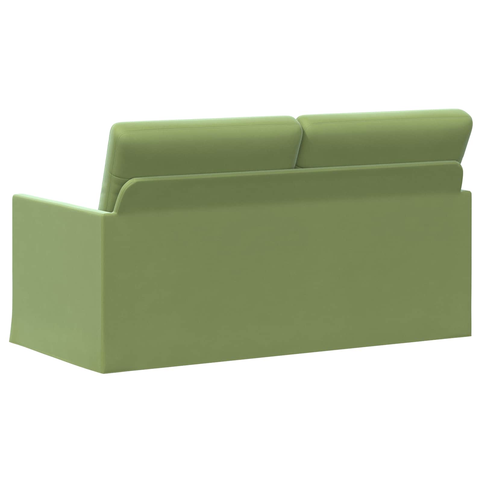 2-zits bank Lichtgroen 150 x 81 x 82 cm fluweel