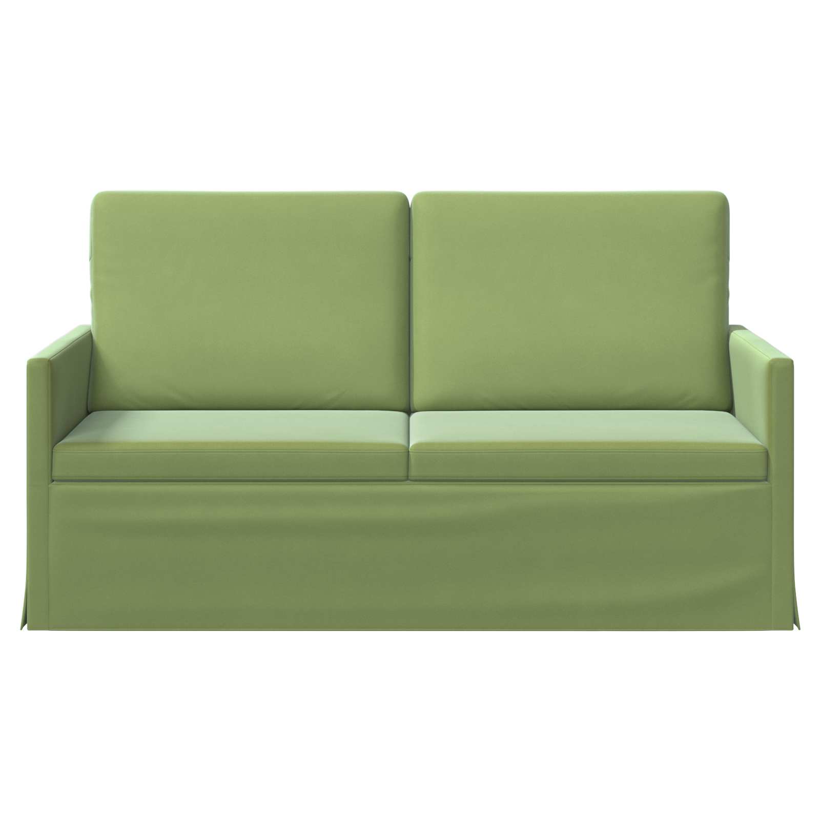 2-zits bank Lichtgroen 150 x 81 x 82 cm fluweel