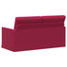 2-zits bank Wijnrood 150 x 81 x 82 cm fluweel