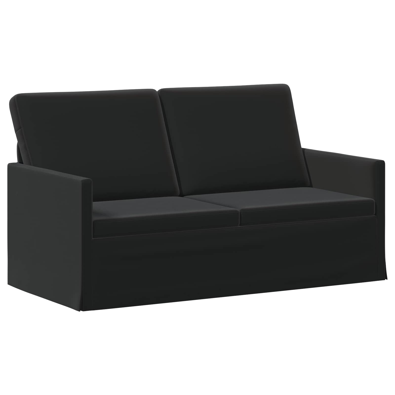 2-zits bank Zwart 150 x 81 x 82 cm fluweel