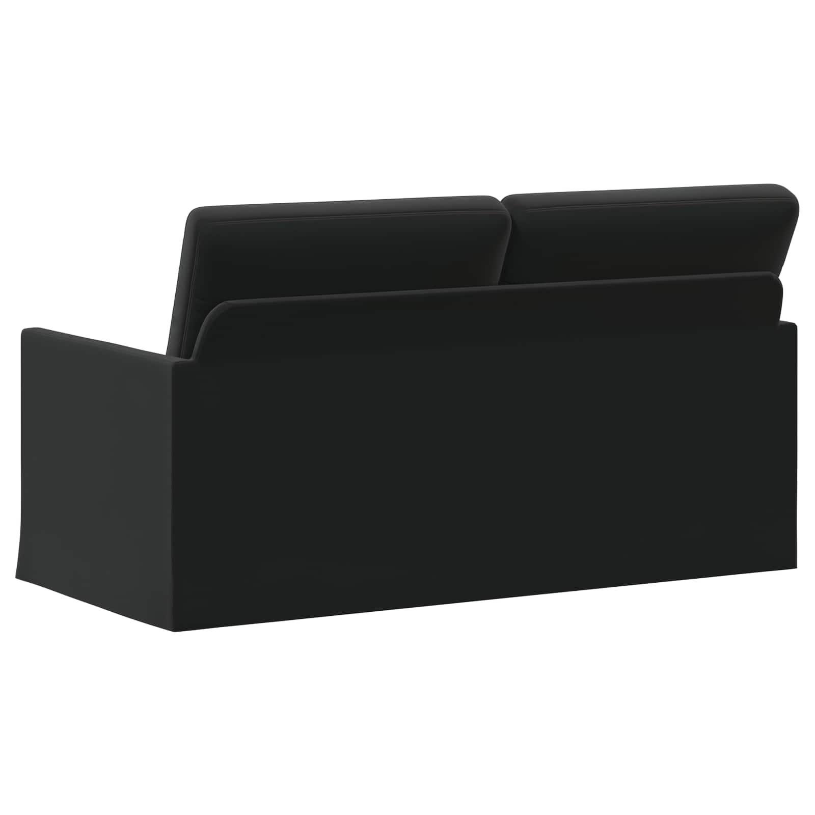 2-zits bank Zwart 150 x 81 x 82 cm fluweel