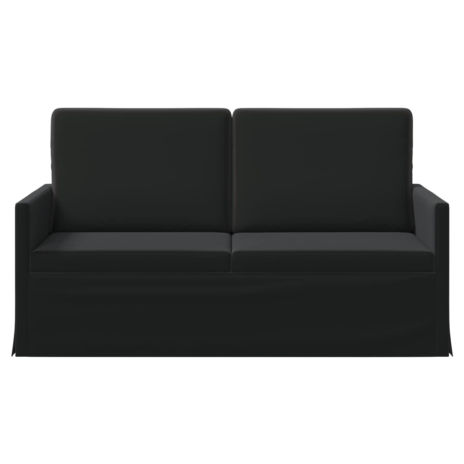 2-zits bank Zwart 150 x 81 x 82 cm fluweel