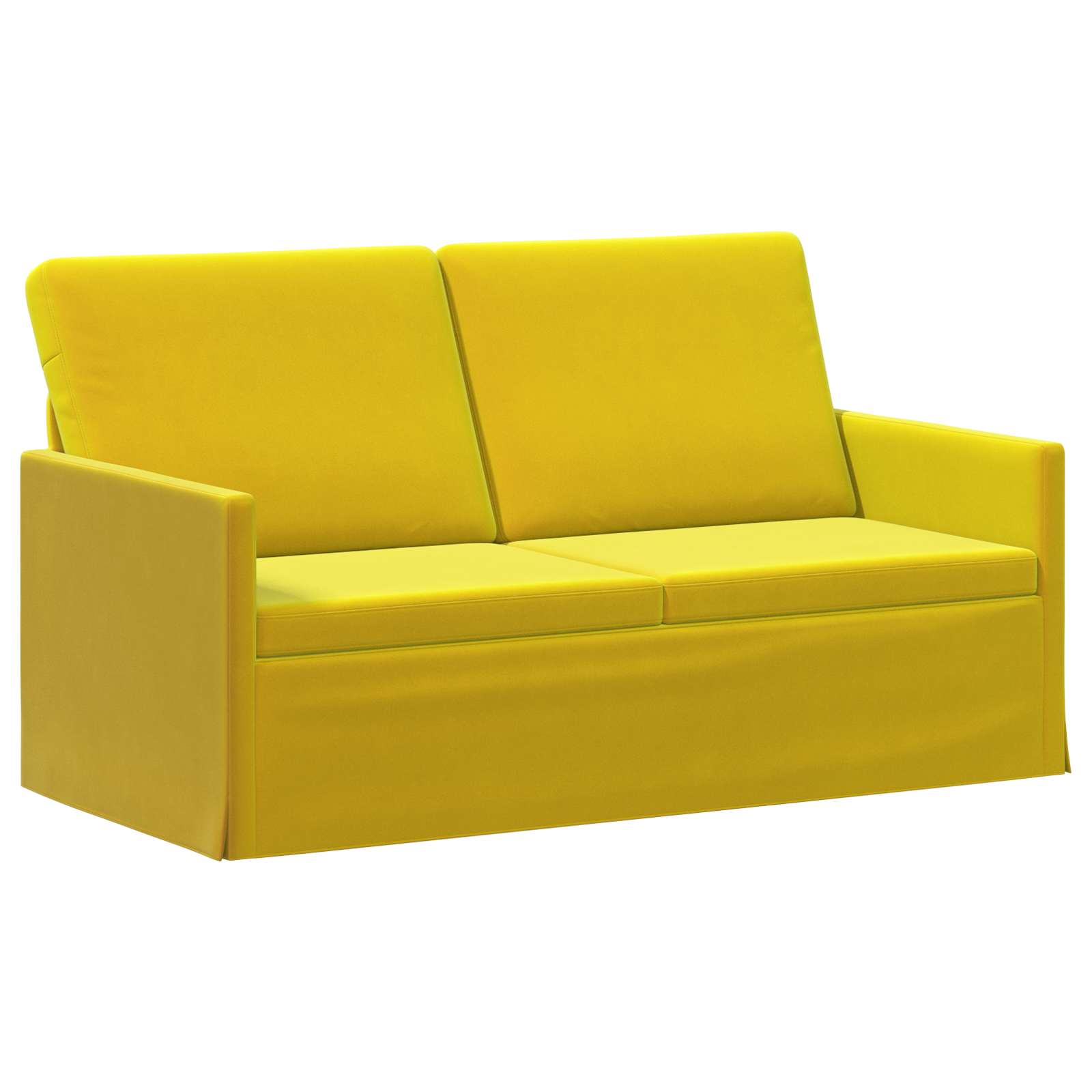 2-zits bank Geel 150 x 81 x 82 cm fluweel