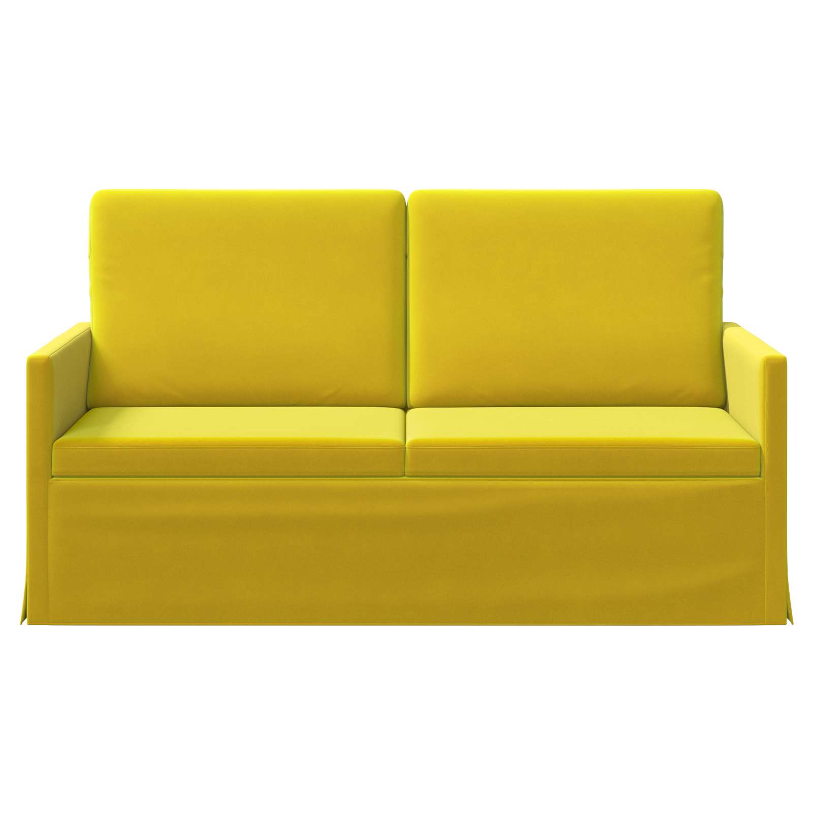 2-zits bank Geel 150 x 81 x 82 cm fluweel