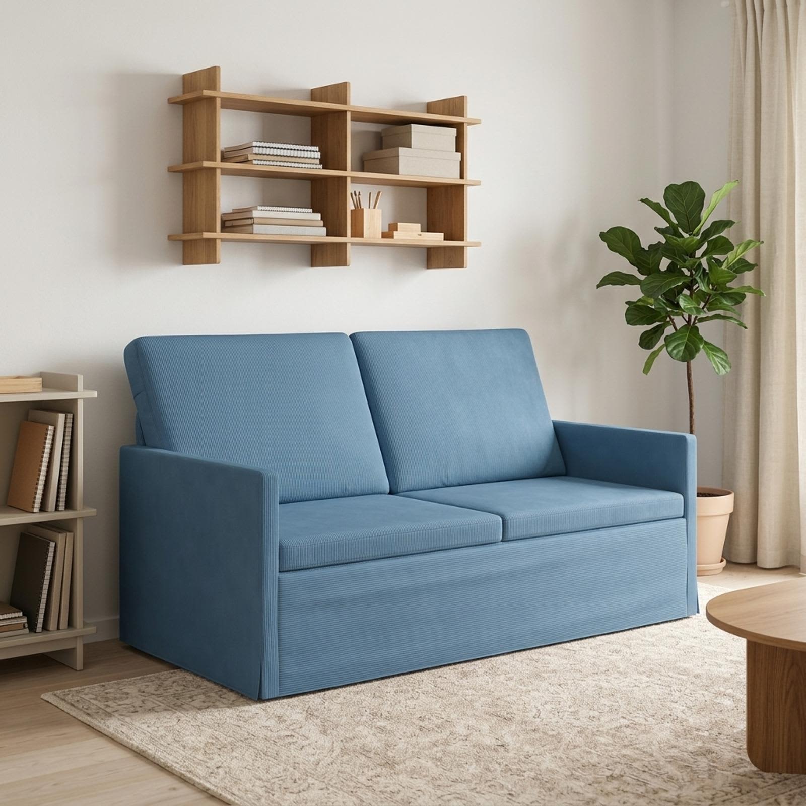 2-zits bank Blauw 150 x 81 x 82 cm Katoen Stof