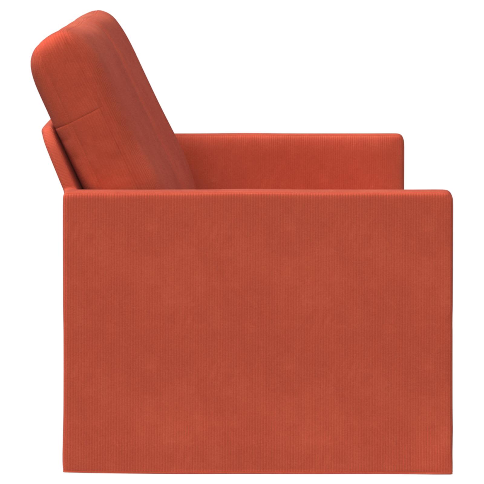 2-zits bank Rood-oranje 150 x 81 x 82 cm Katoen Stof