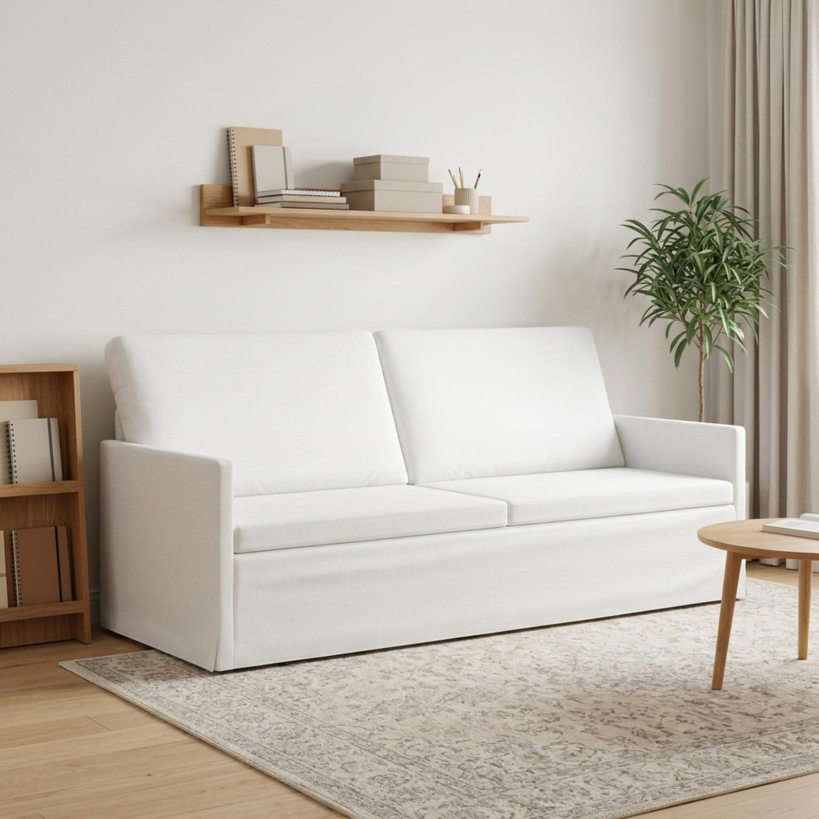 3-zits bank Wit 190 x 81 x 82 cm Stof