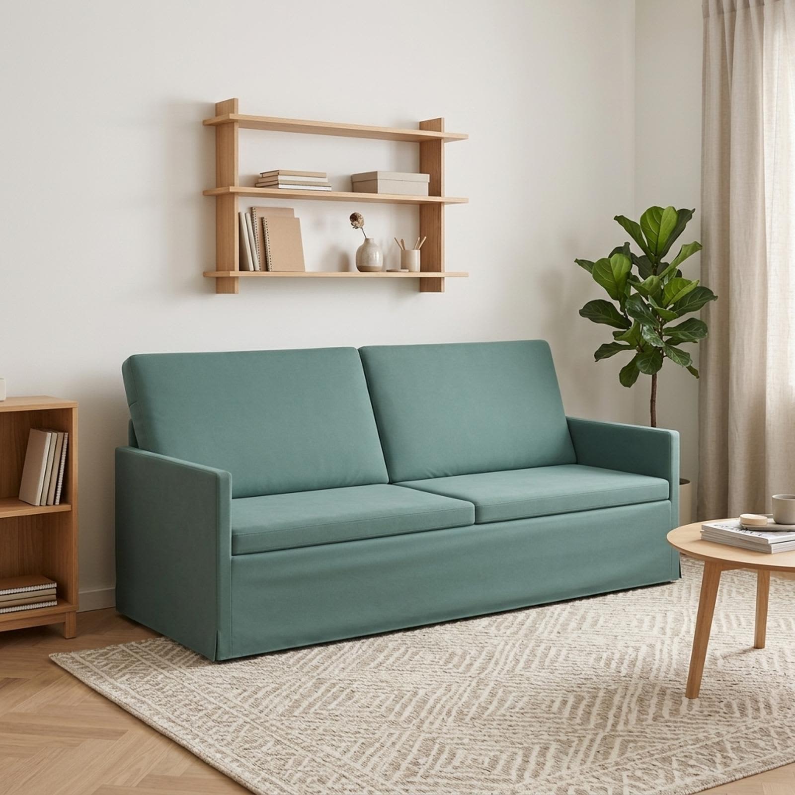 3-zits bank Zeegroen 190 x 81 x 82 cm fluweel