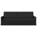 3-zits bank Zwart 220 x 81 x 82 cm Stof