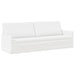 3-zits bank Wit 220 x 81 x 82 cm Stof